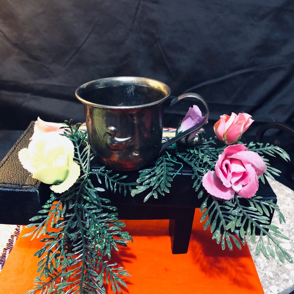 Silver plated Vintage Sippy Cup